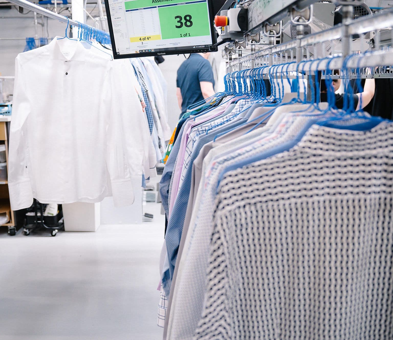 Shirt assembly line